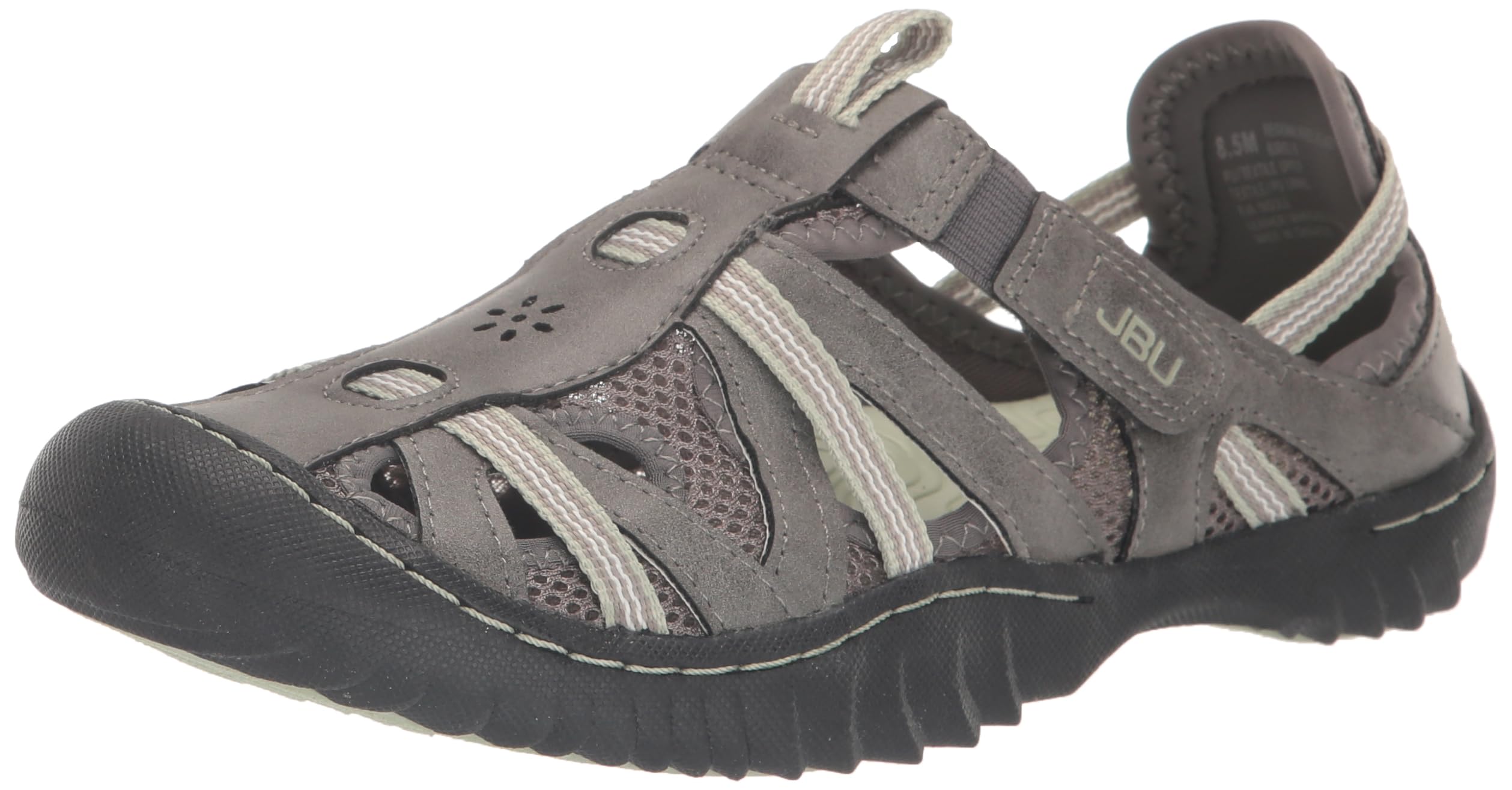 JBU Regional Water Ready Women's Outdoor Comfort Adjustable Closed Toe Water Shoes for Beach, Pool, and Kayaking