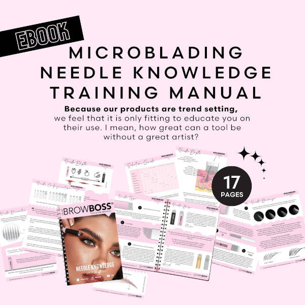 OHMYBROW BOSS Microblade Eyebrow Pen & Stencil Kit - Professional Waterproof Eyebrow Makeup Set for Natural Looking Brows - Perfect for Daily Use, Special Occasions, and Salon Professionals