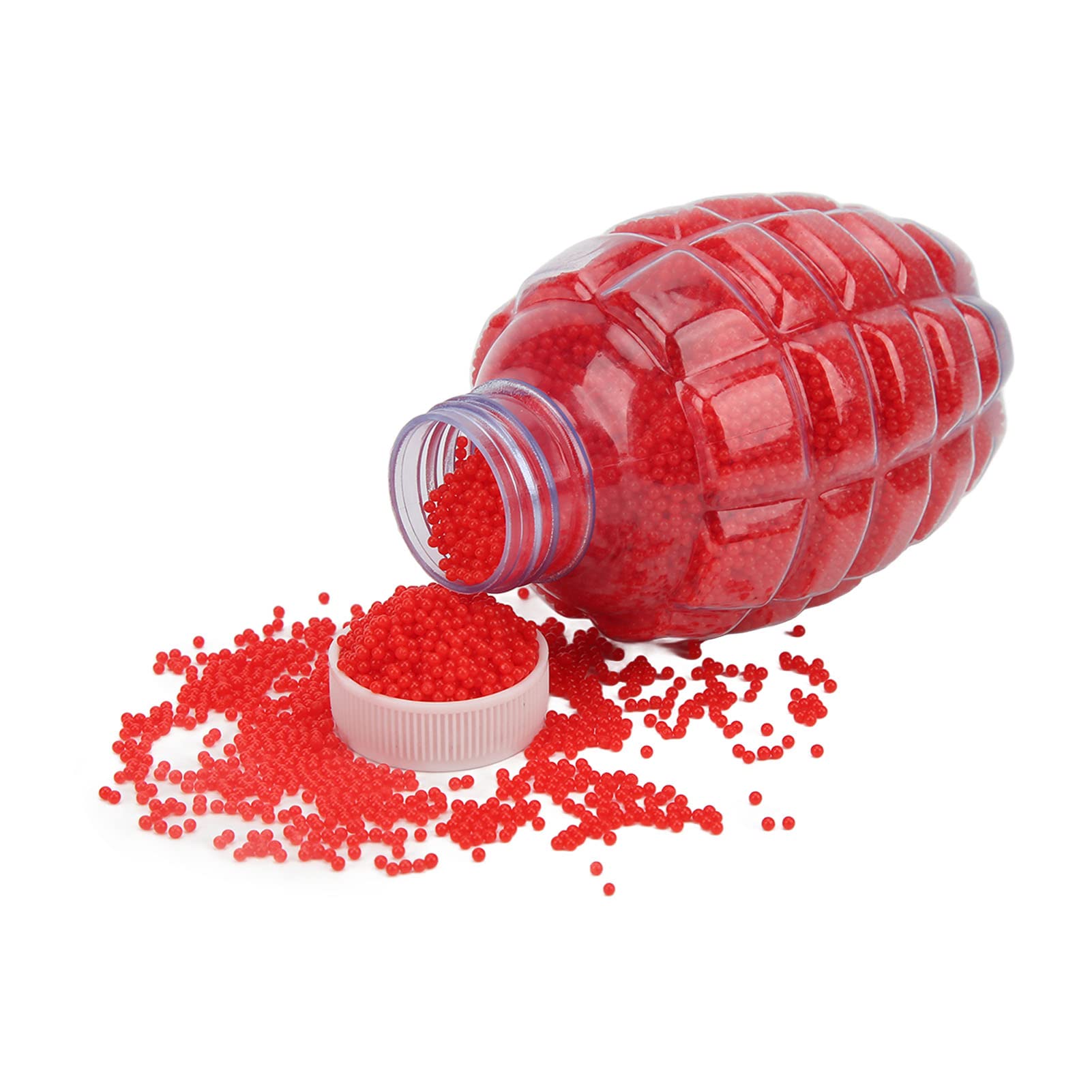 DAUERHAFT Reusable Water Beads - 40,000pcs Soft Vase Filler Beads in Vibrant Colors (Red Pineapple Bottle) for Home Decor, Wedding Centerpieces & Sensory Play