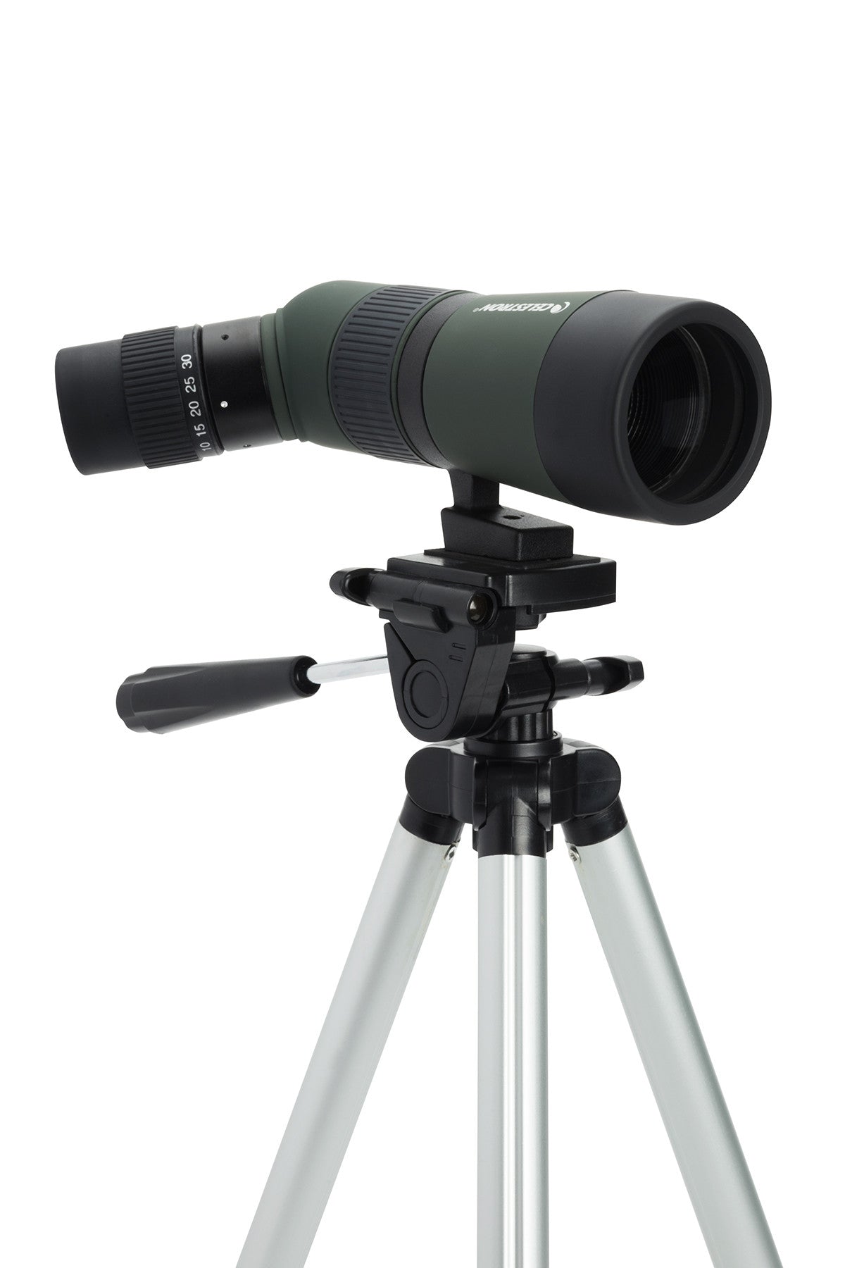 LandScout 10-30x50mm Zoom Angled Spotting Scope with Backpack Kit - Perfect for Bird Watching, Hunting, and Outdoor Adventures