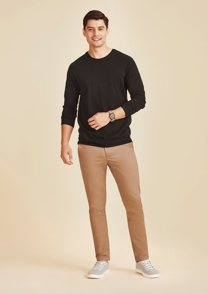 Men's Traveler Tapered Stretch Chino Pants - Comfortable Slim Fit Dress Pants for Business Casual & Travel