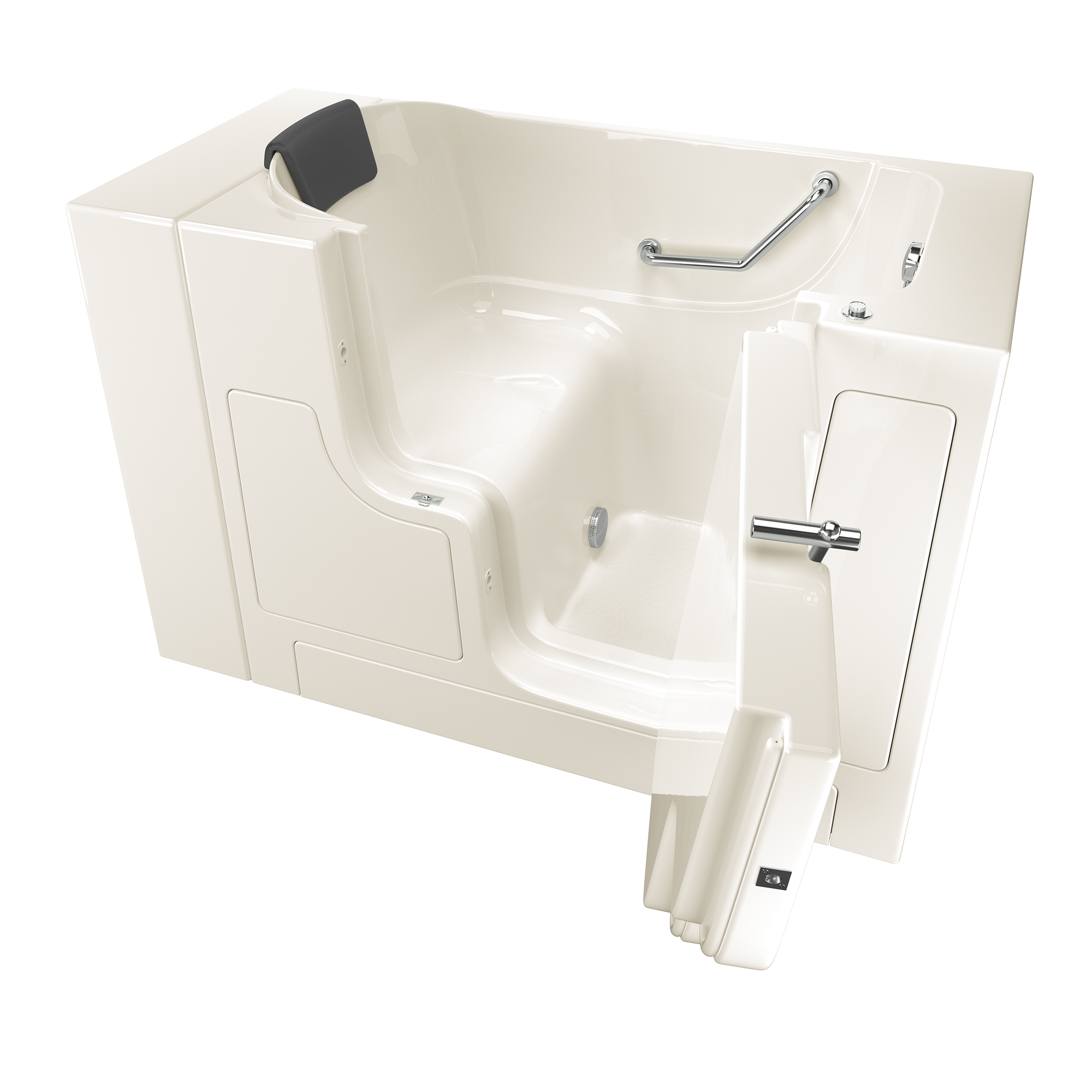 Premium 30 x 52 Inch Gelcoat Walk-In Bathtub with Soaker System - Right Hand Drain - Ideal for Elderly & Mobility Needs, Spa-Like Relaxation at Home