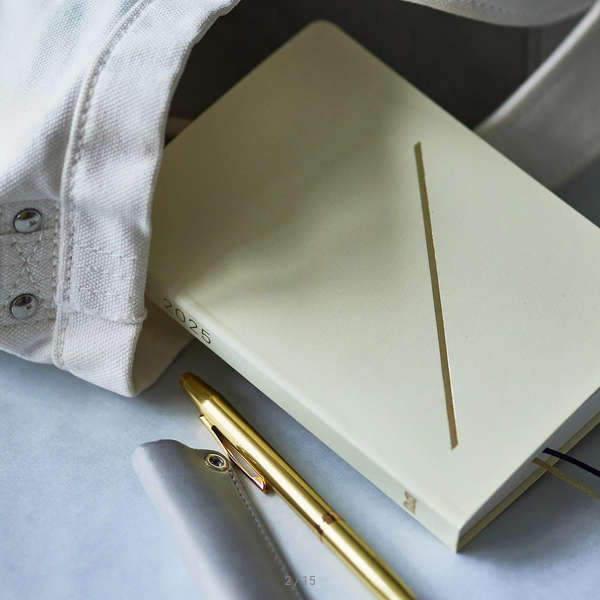 Hobonichi Techo 2025 Planner - A6 Daily Journal (Ivory HON, English Edition) | January Start, Monday Start | Perfect for Bullet Journaling, Work Planning & Personal Organization