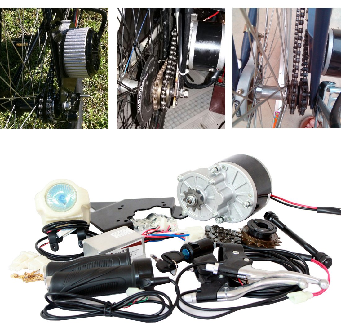 24V 36V 250W Electric DC Brushed Motor - High Power E-Bike Conversion Kit for Electric Bicycles & Scooters - Perfect for DIY E-Bike Upgrades and Commuting Solutions