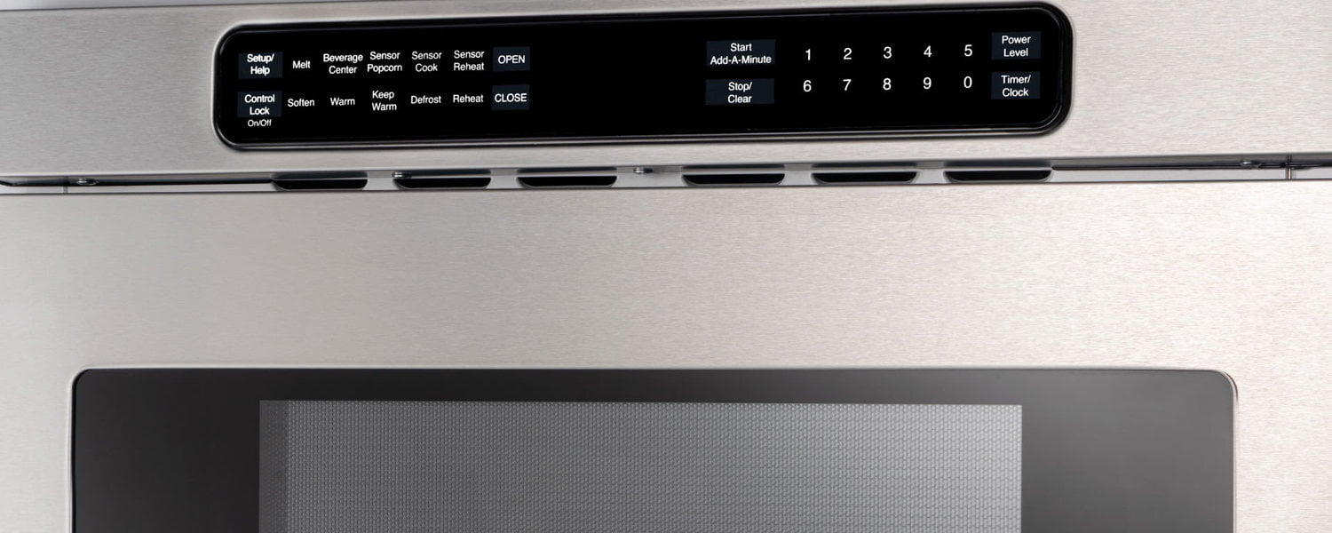 Bertazzoni MD24X 24 Inch Built-In Microwave Drawer - Stainless Steel, Under Counter Installation - Perfect for Modern Kitchens & Small Spaces