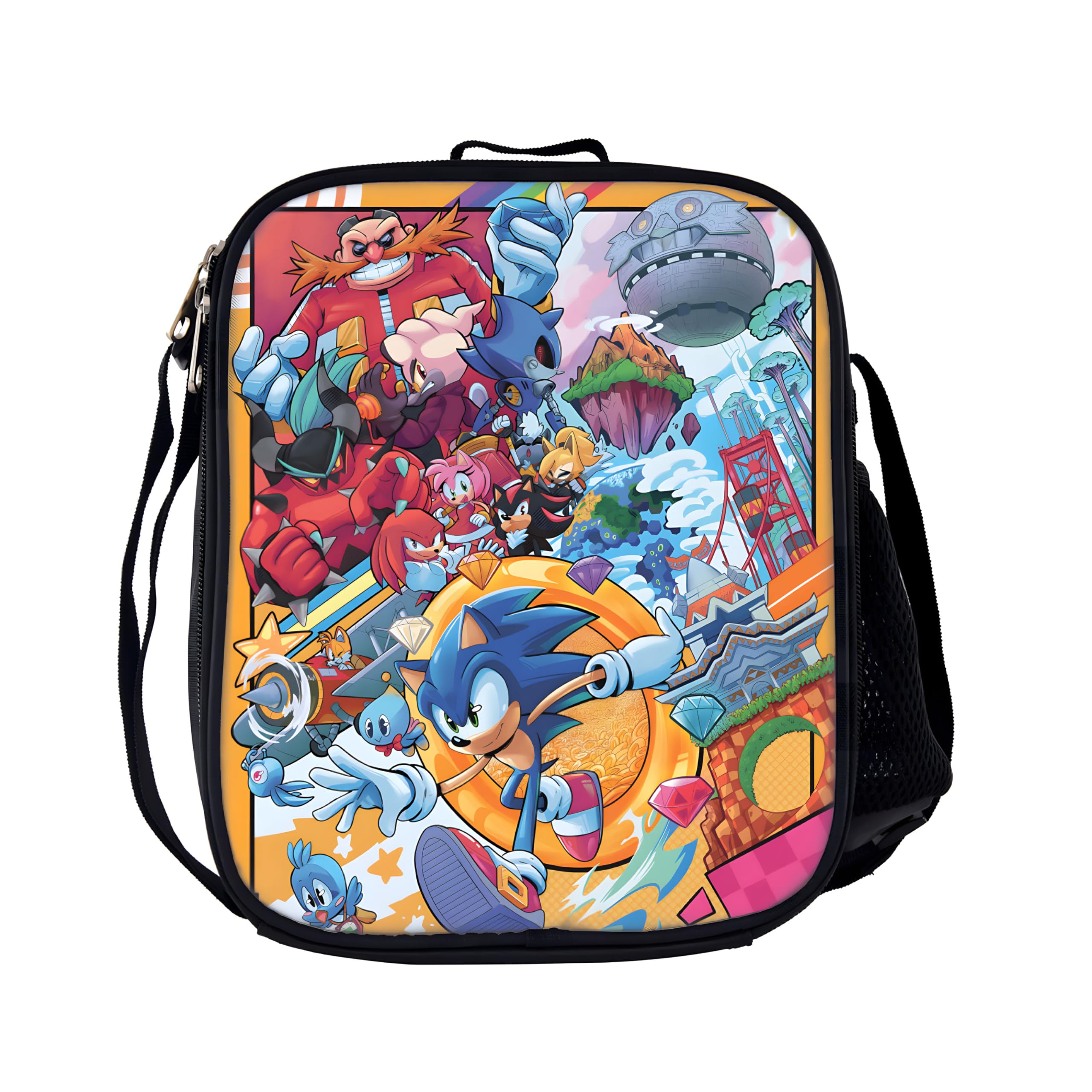 3Pcs Hedgehog Gaming Backpack Set for Kids with Lunch & Pencil Bag - School & Travel