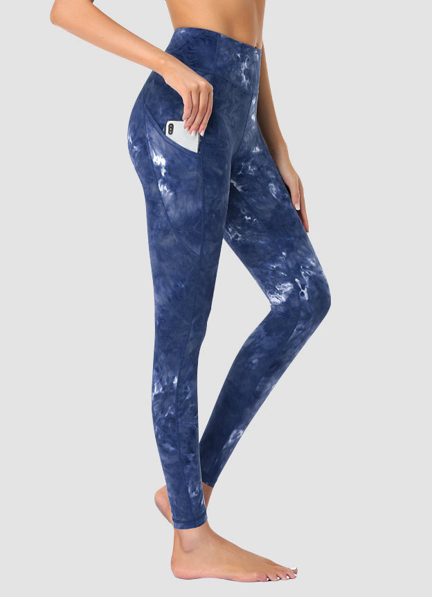 Newborn High Waist Yoga Pants for Women - Full Length Tie Dye Workout Leggings | Perfect for Yoga, Gym & Casual Wear