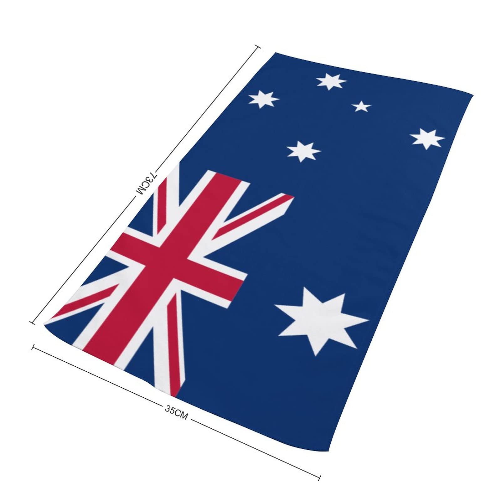 Australian Flag Hand Towels for Adults & Kids - Soft 14x28 Inch Bath, Face, Kitchen & Dish Towels - Perfect for Bathroom, Guest Use & Tea Time