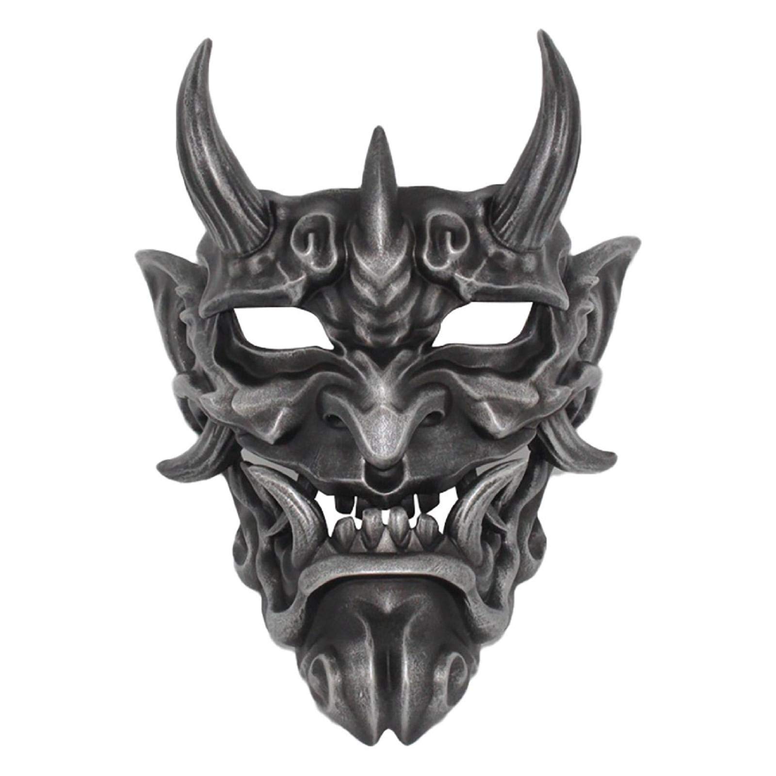 Japanese Prajna Mask - Authentic Halloween Costume & Collectible Wall Decor for Cosplay, Home Decoration, and Themed Parties