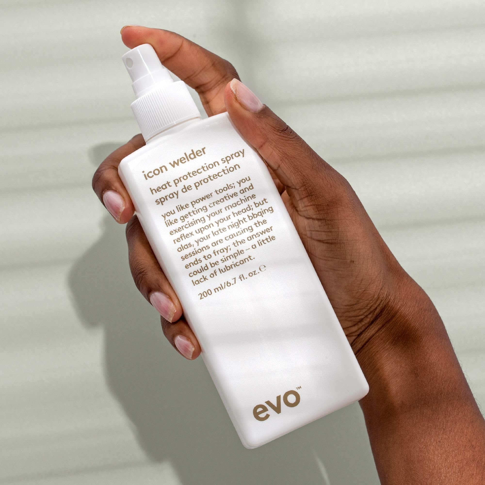 EVO Icon Welder Heat Protection Spray - Leave-In Heat Protectant for Hair - Style Support & Shine Enhancer - Perfect for Styling, Blow Drying & Heat Tools