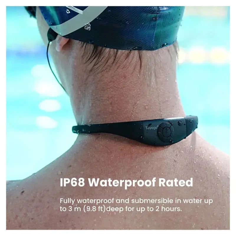 Waterproof Bluetooth Earbuds for Swimming - W18 Wireless Headphones with MP3 Player | Perfect for Pool Workouts, Surfing & Water Sports