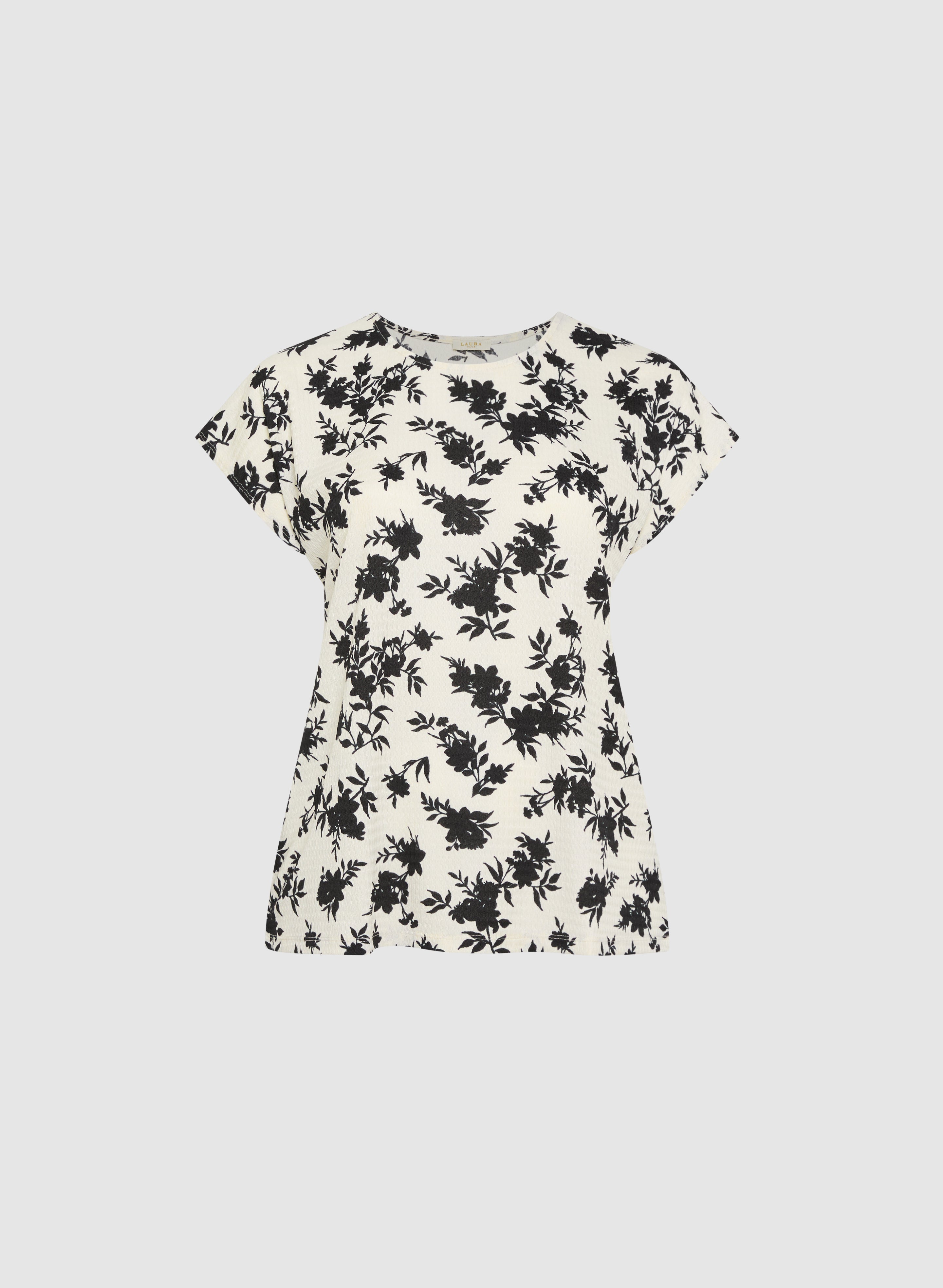 Floral Bubble Knit Top for Women - Trendy Short Sleeve Blouse for Spring & Summer Outfits | Perfect for Casual Wear, Dates & Office