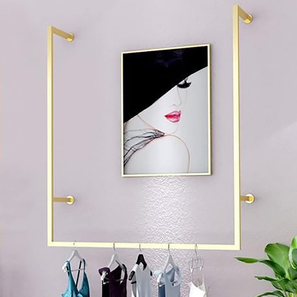 CNCEST F-Shaped Wall Mounted Clothes Drying Rack - Heavy Duty Metal Space Saving Laundry Hanger for Balcony, Bathroom, Patio & Bedroom - Perfect for Small Apartments, Dorm Rooms & Tight Spaces