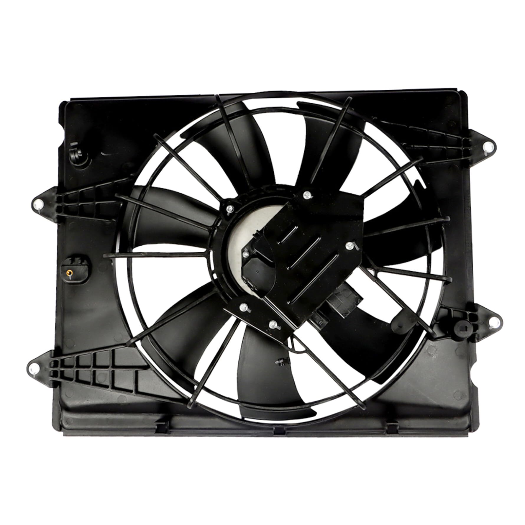 2016-2021 Honda Civic DX/LX/SE/EX/Sport Engine Radiator Condenser Cooling Fan Assembly - HO3115174 190155BAA01 Replacement Part - 12V Black - Perfect for Engine Overheating Prevention & Summer Driving