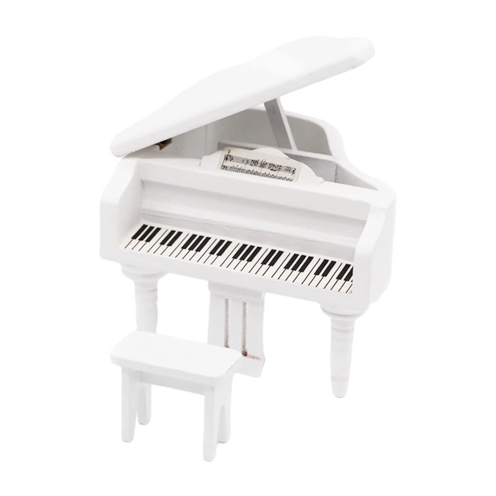 Balacoo Mini Piano-Shaped Decor - Simulation Piano for DIY Dollhouse & Home Decoration | Perfect for Dollhouse Accessories, Room Decor, and Gift Ideas