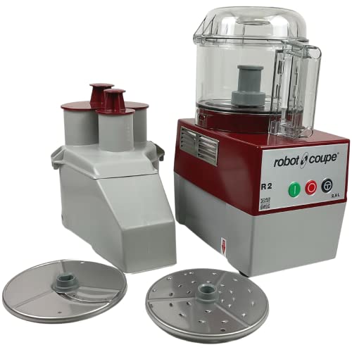 Robot Coupe R2N CLR 1-HP Commercial Food Processor with 2.9L Clear Bowl - Continuous Feed, 120V - Perfect for Restaurants, Catering & Bulk Food Prep