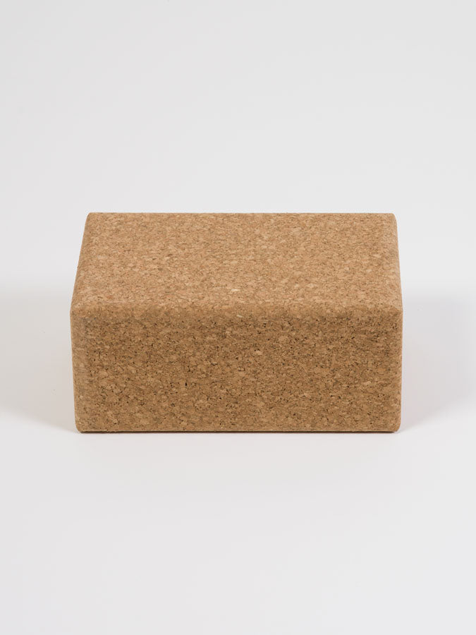 Premium Large Cork Yoga Brick for Yoga & Pilates - Eco-Friendly, Non-Slip Yoga Block for Home & Studio Workouts - Ideal for Yoga Poses, Stretching & Strength Training