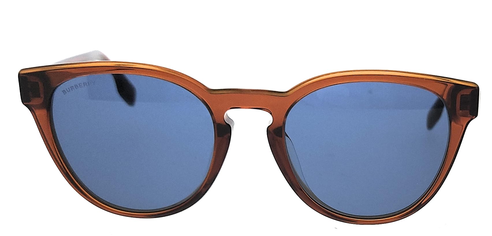 Burberry BE 4310 F 384680 Transparent Brown Sunglasses for Women - Luxury Fashion Shades for Outdoor, Driving & Summer Vacation