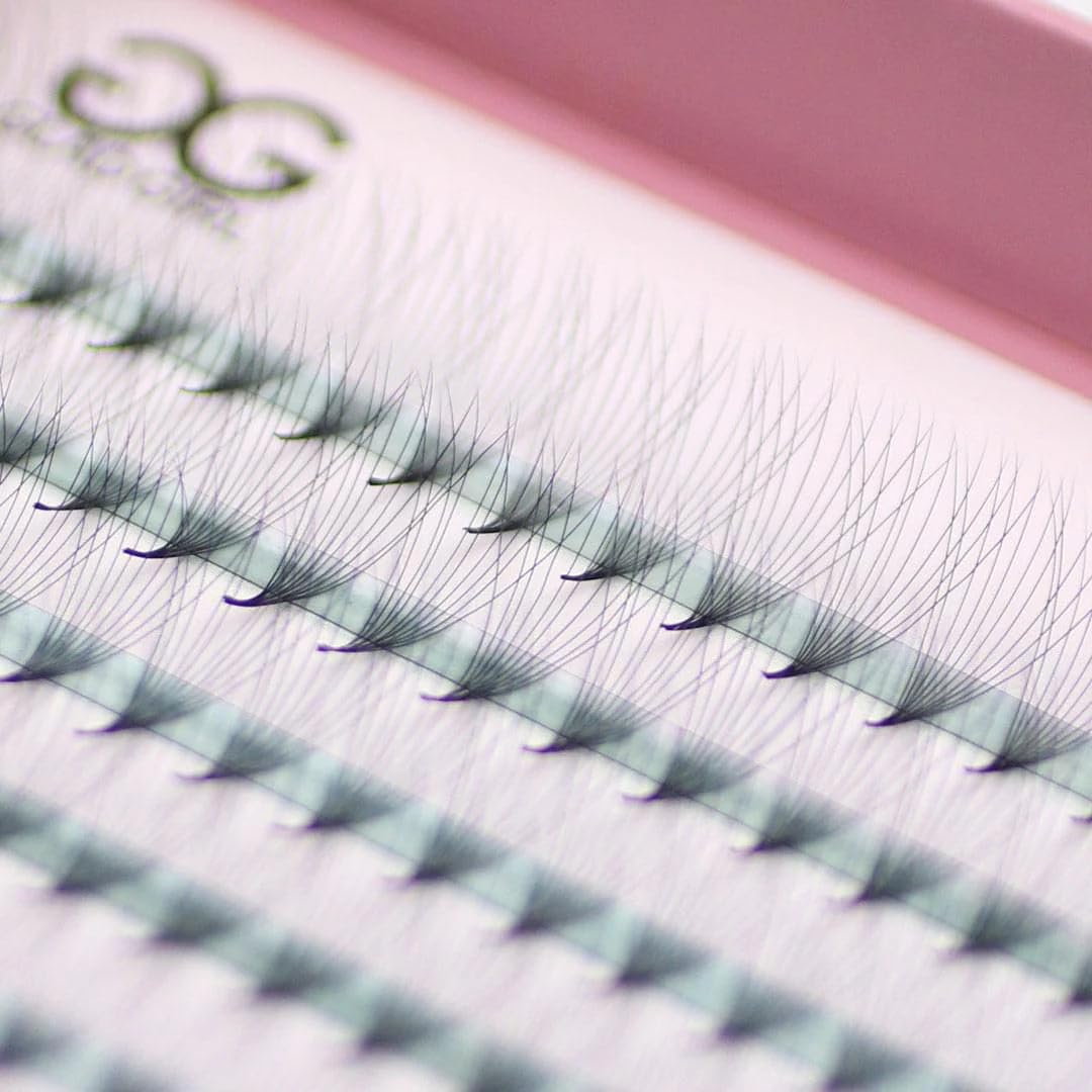 Glad Lash Signature Volume Fans 10D C Curl 9mm & 15mm - Premium False Eyelashes for Dramatic Eye Makeup - Perfect for Parties, Weddings & Special Occasions