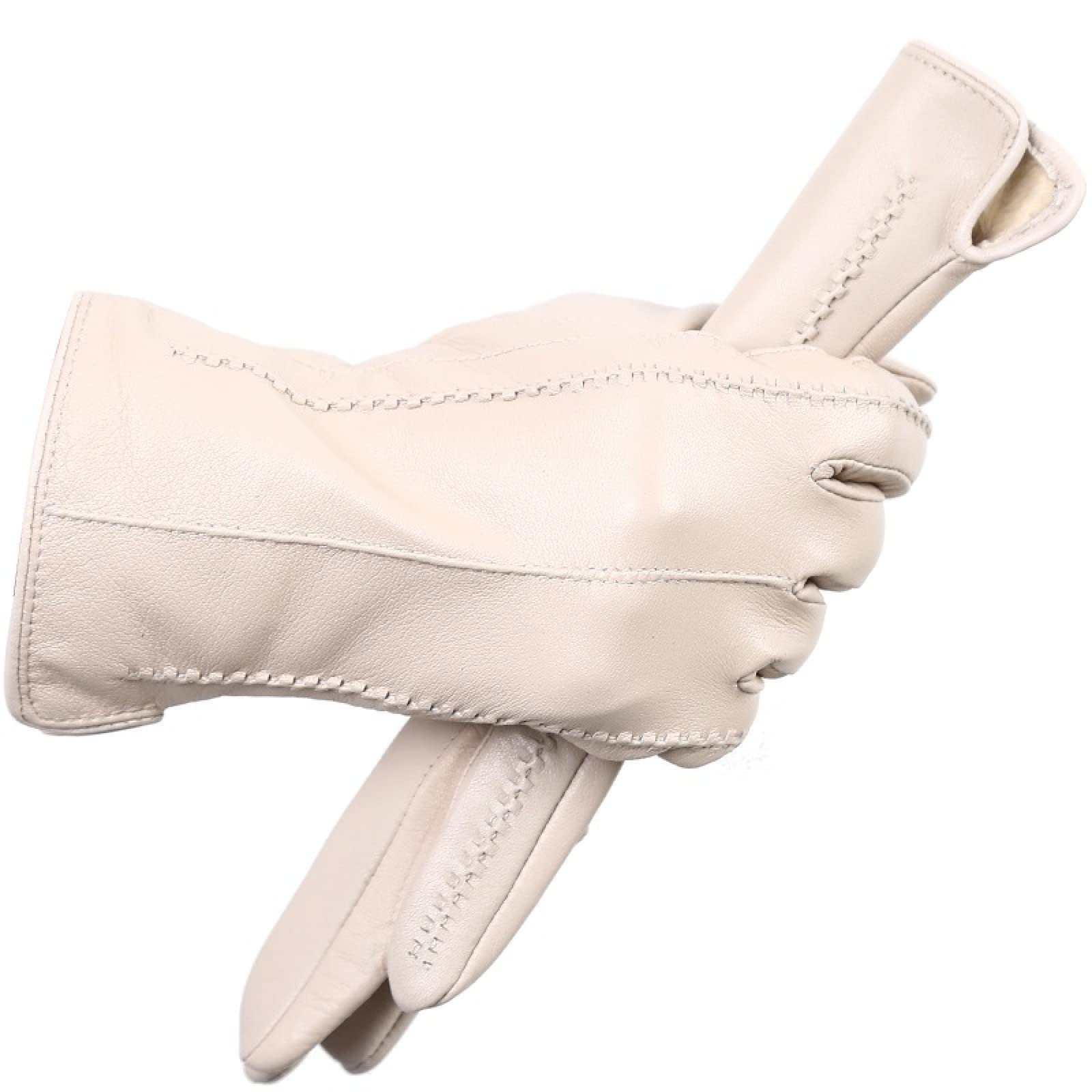 Women's Leather Gloves for Winter - Soft Warm Gloves for Women - Fashionable Touchscreen Gloves for Driving, Outdoor Activities & Cold Weather Protection