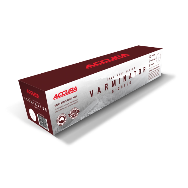 Accura Varminator 5 30x56 30mm A60 Illuminated Riflescope - High Precision Rifle Scope for Hunting & Shooting | Long Range Target Acquisition, Low Light Performance, Durable Construction for Outdoor Adventures