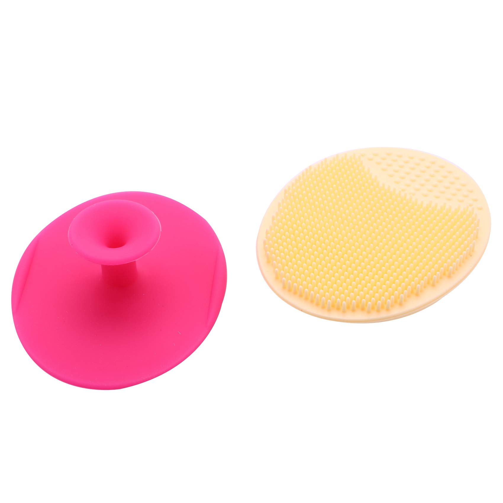 Tsadeer 2-Pack Silicone Facial Cleansing Brush - Gentle Exfoliating Scrub Pad for Deep Pore Cleaning & Makeup Removal | Perfect for Daily Skincare Routine & Travel