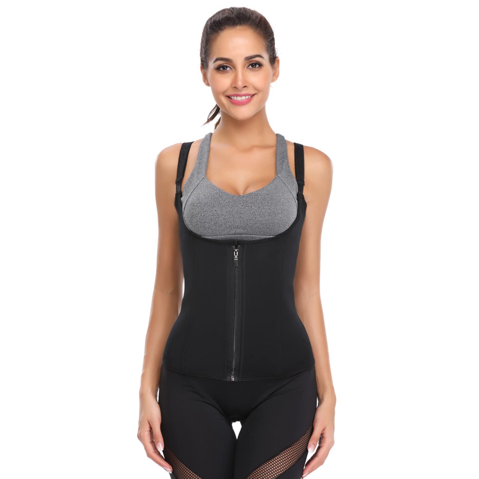 Best Shapewear for Women - Shaper Motion Corset with Zipper for Tummy Control & Body Shaping - Firming Bodysuit for Waist Training, Postpartum, Workout & Special Occasions