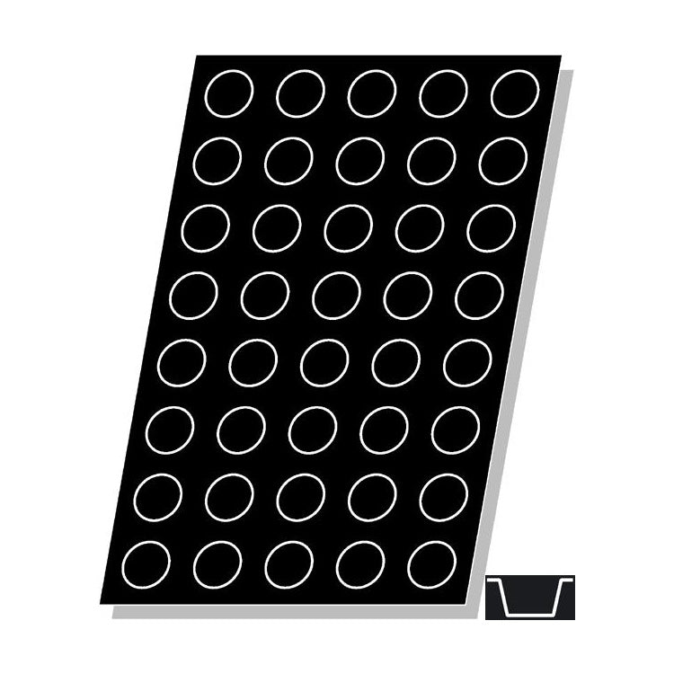 Flexipan FLX1031 Mini Muffin Mold - Non-Stick Silicone Baking Pan with 40 Cavities | Perfect for Cupcakes, Muffins, Chocolate Treats & Party Desserts | Dishwasher Safe & Oven Safe Up to 480°F