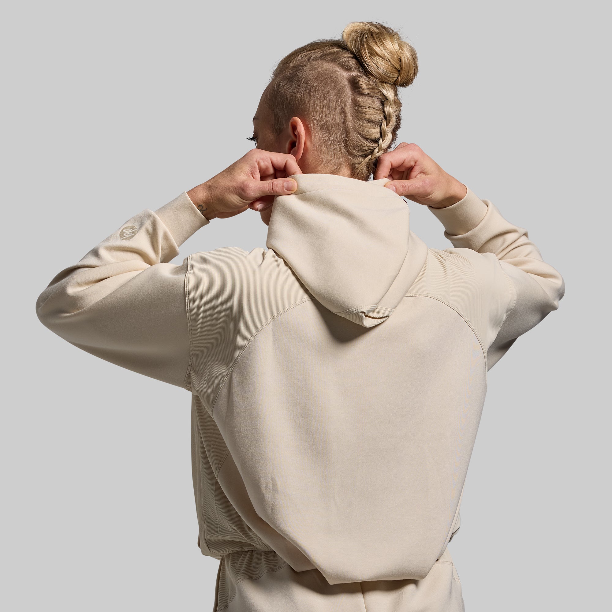 Premium Lounge Lux Hoodie for Women & Men - Soft Fleece Pullover Sweatshirt (Oatmeal) - Cozy Loungewear for Home, Travel & Casual Outings