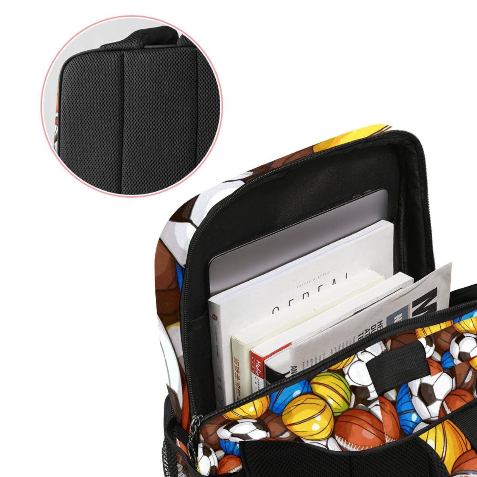 Best Travel Backpack for Women & Men - Durable Sports Backpack for Basketball, Football, Volleyball Balls | Perfect for Gym, School & Outdoor Adventures