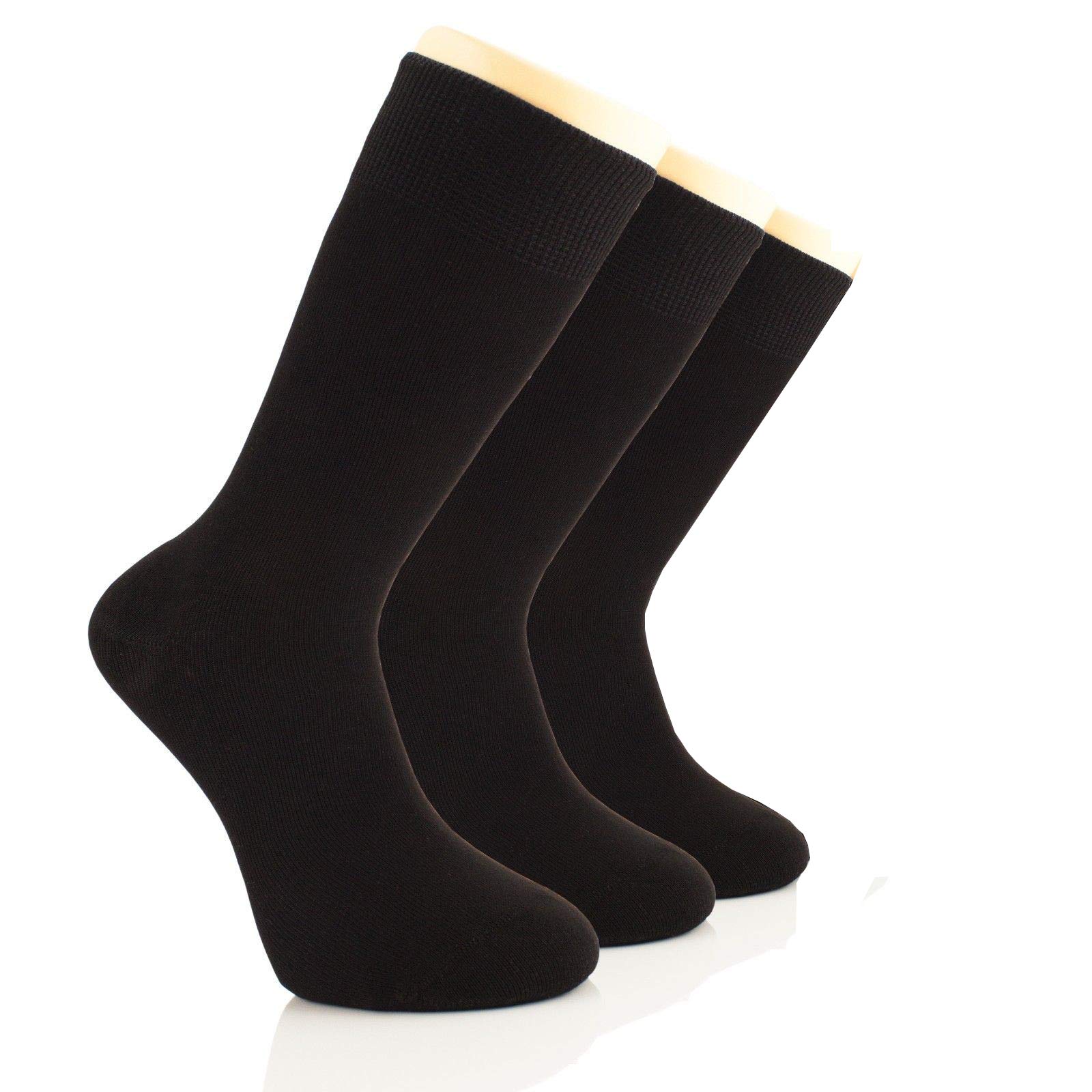 LAETAN Men's Bamboo Dress Socks - Soft Breathable Formal Socks for Business, Office & Wedding - Comfortable Dress Socks for Men
