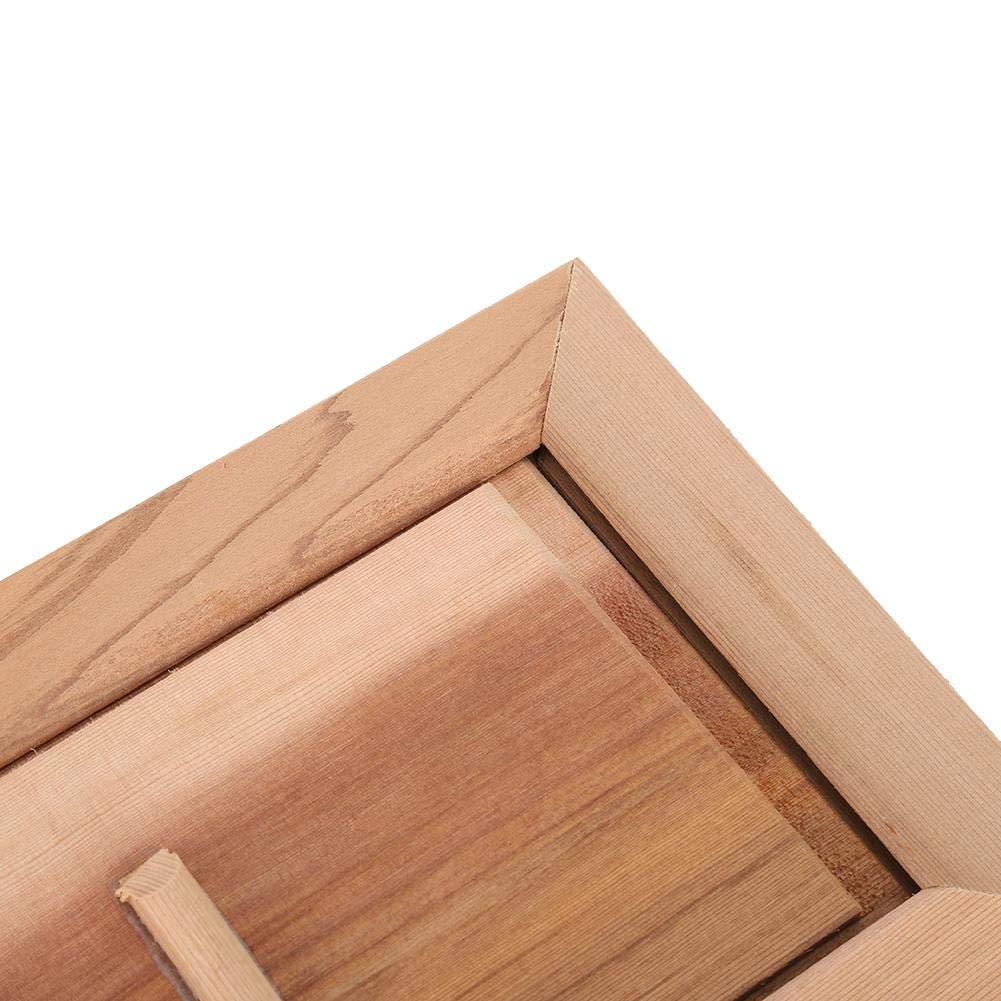 Premium Cedar Sauna Ventilation Panel with Adjustable Shutters - Sauna Room Air Vent & Inlet for Optimal Airflow - Perfect for Home Saunas, Steam Rooms, and Spa Relaxation