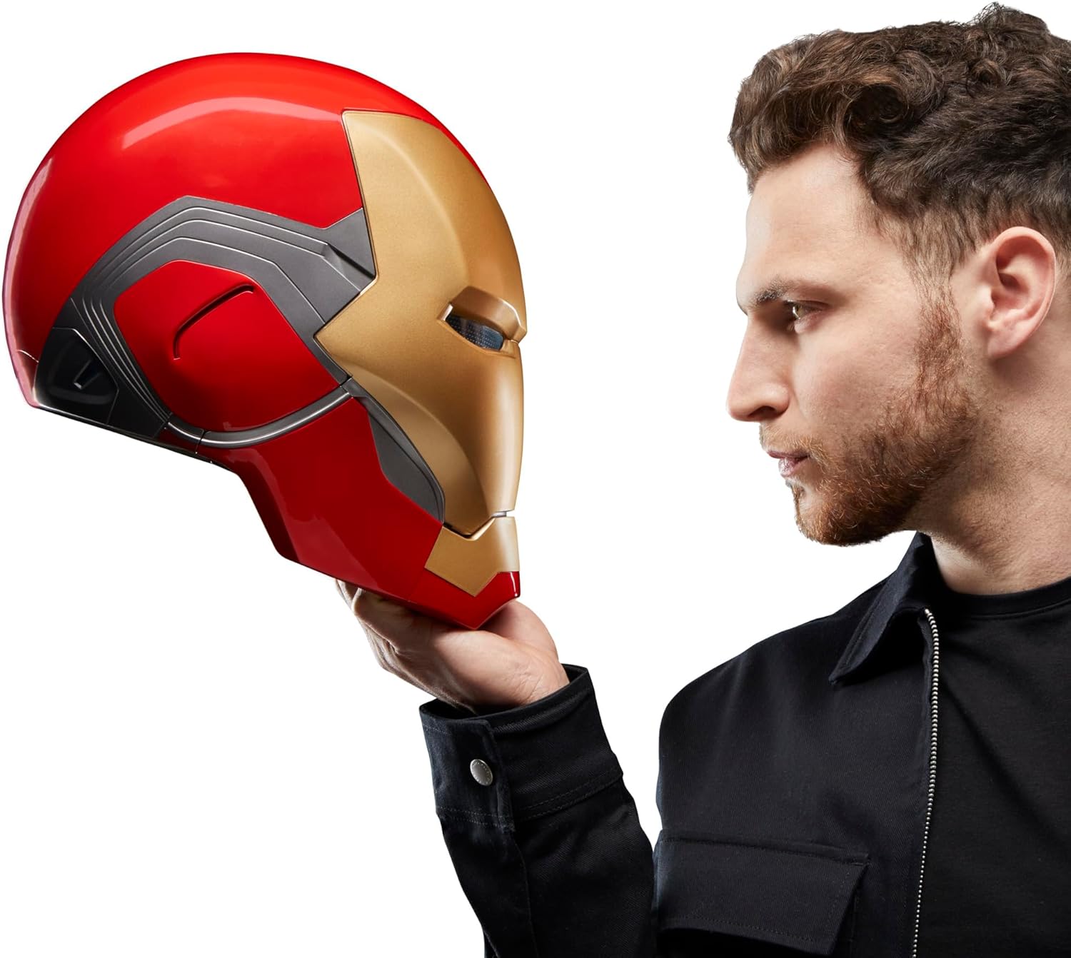Marvel Legends Iron Man Helmet Avengers Endgame - Official Collectible Replica for Cosplay, Display & Gifts - Perfect for Halloween, Comic Con & Superhero Fans