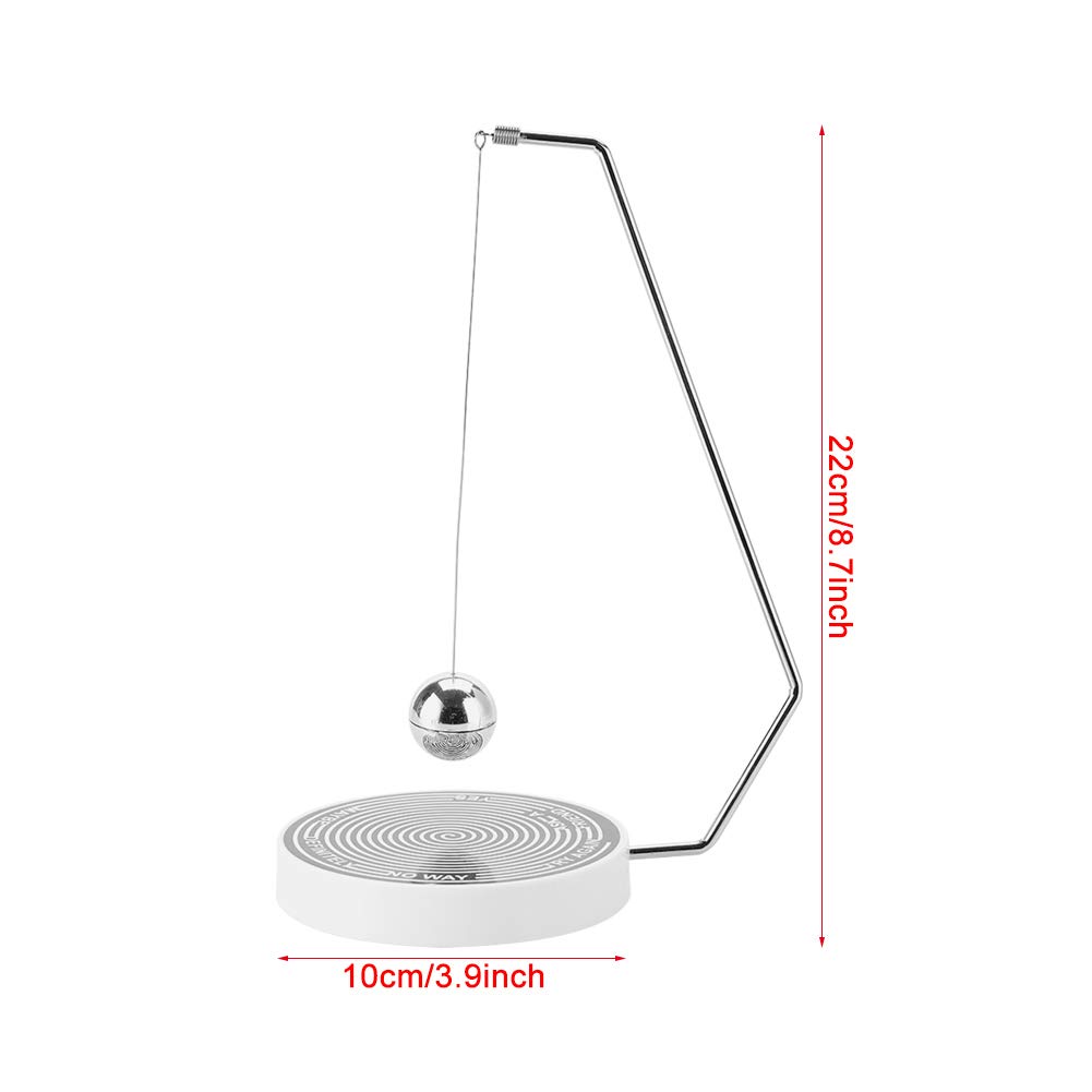 Magnetic Decision Maker Ball - Fun Swing Pendulum for Office Desk, Home Decor & Stress Relief - Perfect Gift for Indecisive Moments (Black & White) - Great for Decision Making, Meditation & Focus Aid