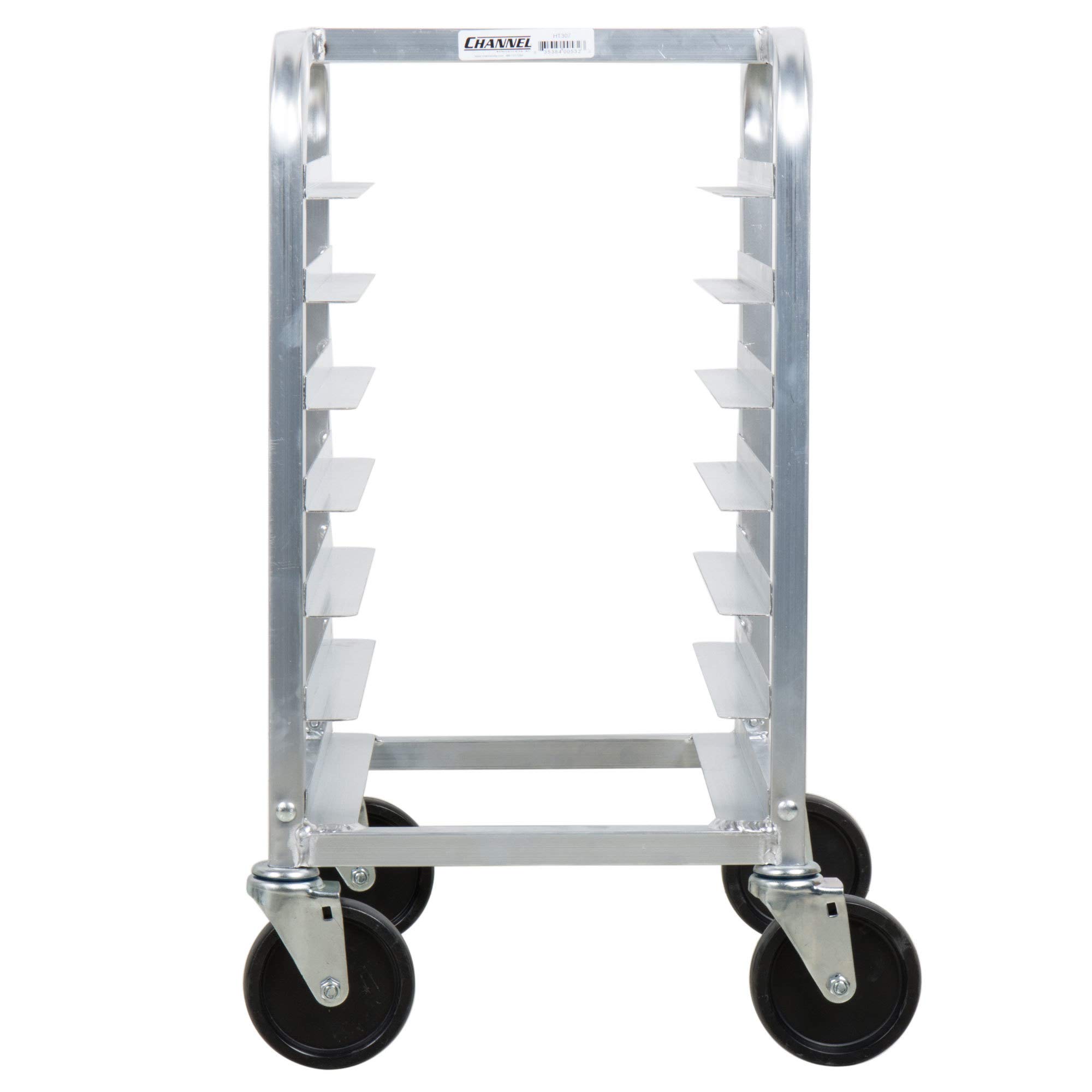 HT307 Commercial Bun Pan Rack - Heavy Duty Stainless Steel Baking Sheet Organizer for Bakeries, Restaurants & Kitchens - Perfect for Storing Cookie Sheets, Baking Pans & Pastry Trays (White)