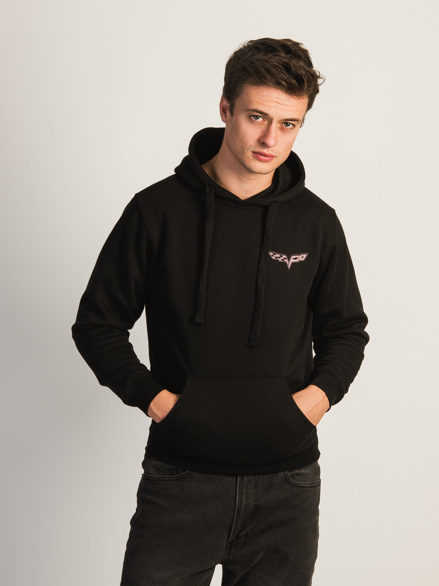 Chevy Corvette Pullover Hoodie for Men & Women - Soft Fleece Sweatshirt with Classic Logo - Perfect for Casual Wear, Car Enthusiasts & Gifts