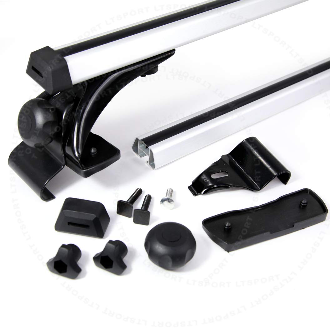 Universal Roof Rack Cross Bars Cargo Carrier Kit - Fits Multiple Vehicles (SUV, Truck, Van) - Heavy Duty Aluminum Alloy for Outdoor Adventure & Travel Gear Storage