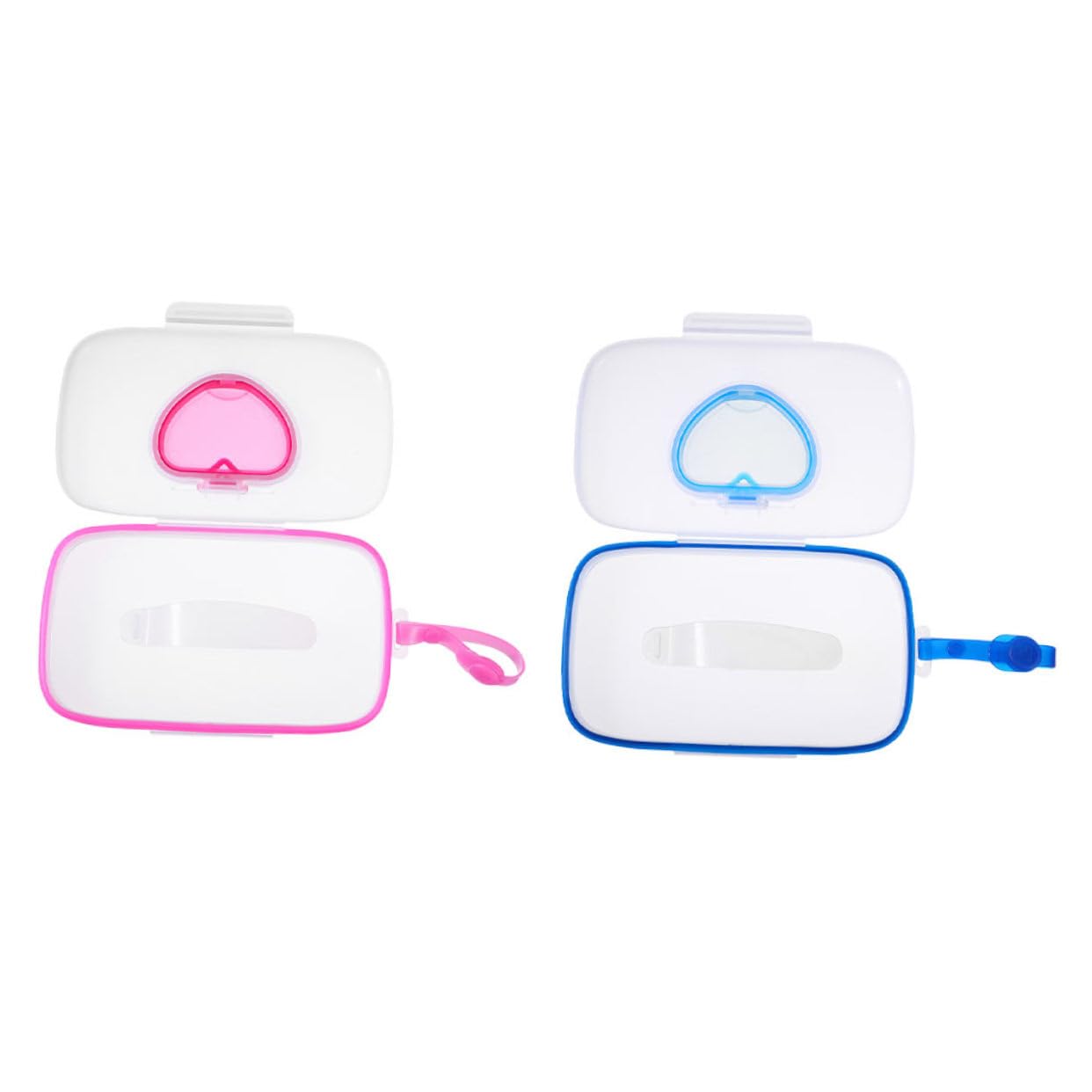 Wakauto 10-Pack Reusable Mini Plastic Tissue Box Dispenser for Wet Wipes - Compact PP Storage Case for Love Wipes, Perfect for Home, Office, Car & Travel Use