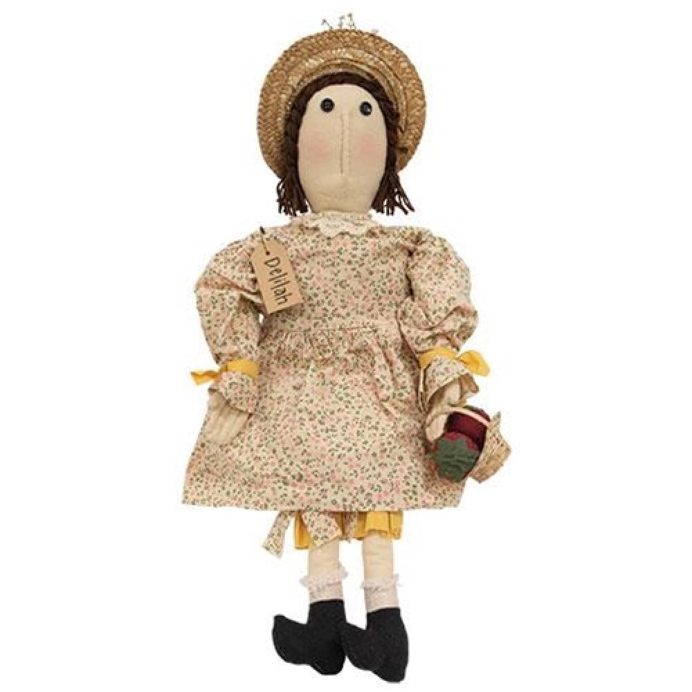 Delilah Doll with Berry Basket - Adorable Collectible Doll for Kids | Perfect for Playtime, Gift Giving & Nursery Decor