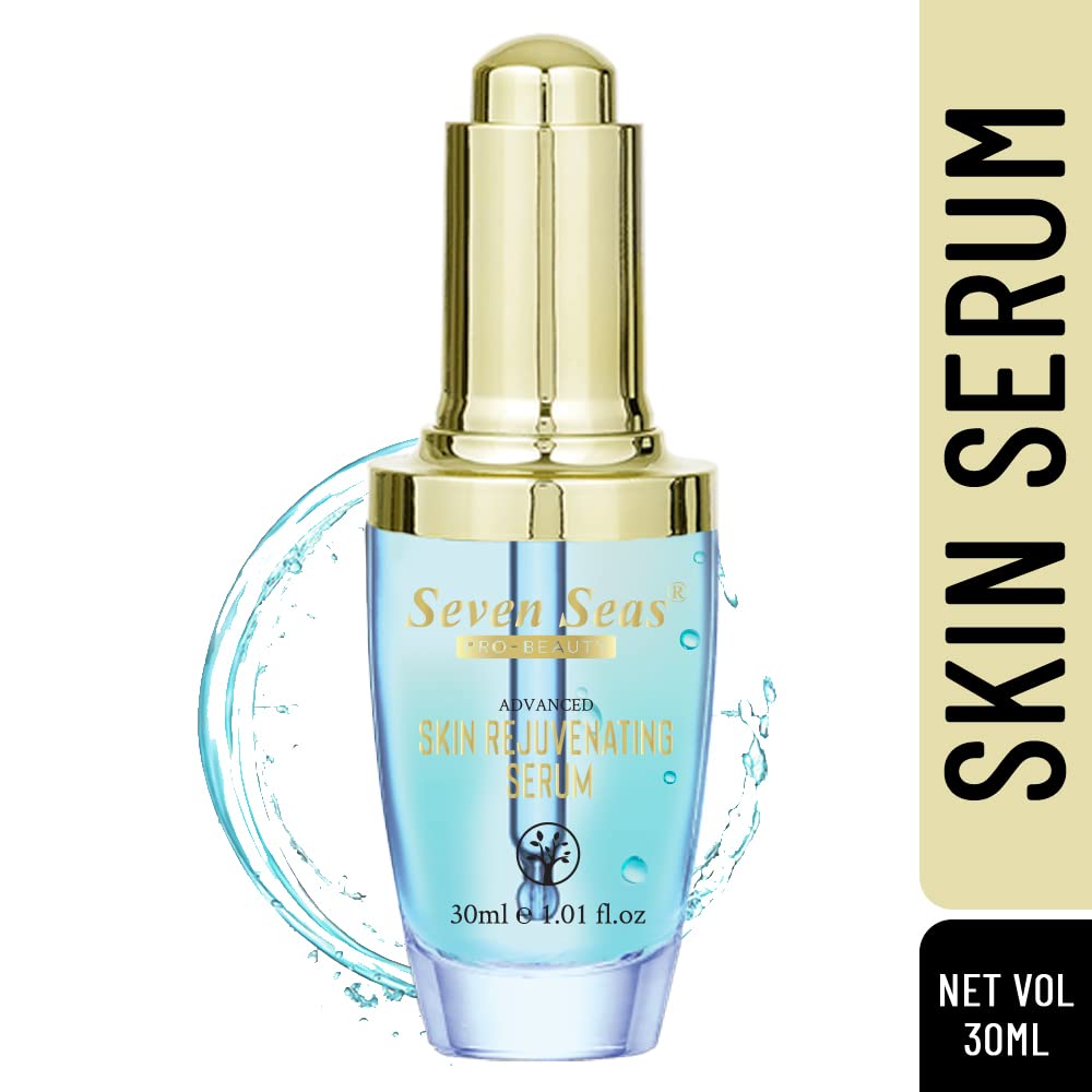 Seven Seas 3-in-1 Anti-Aging Face Serum for Spotless Glowing Skin - Brightening, Hydrating & Wrinkle Reduction Treatment - Perfect for Daily Skincare Routine & Nighttime Use