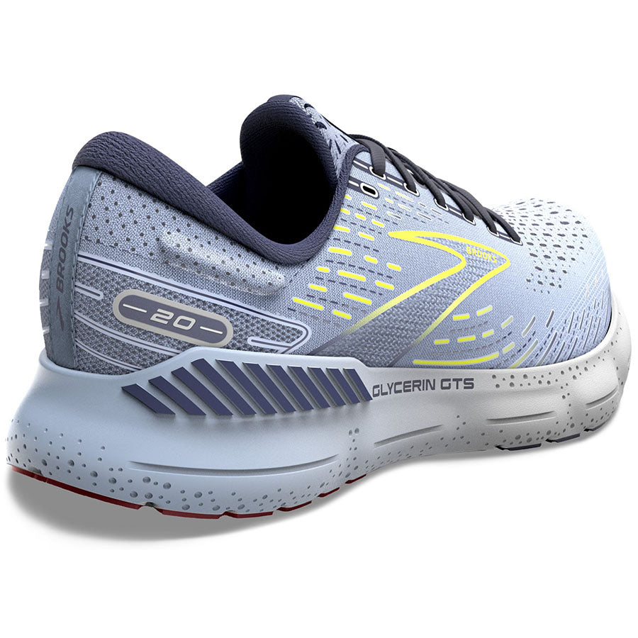 Best Women's Running Shoes - Brooks Glycerin GTS 20 for Maximum Cushion & Support - Perfect for Long Distance Running, Jogging & Gym Workouts