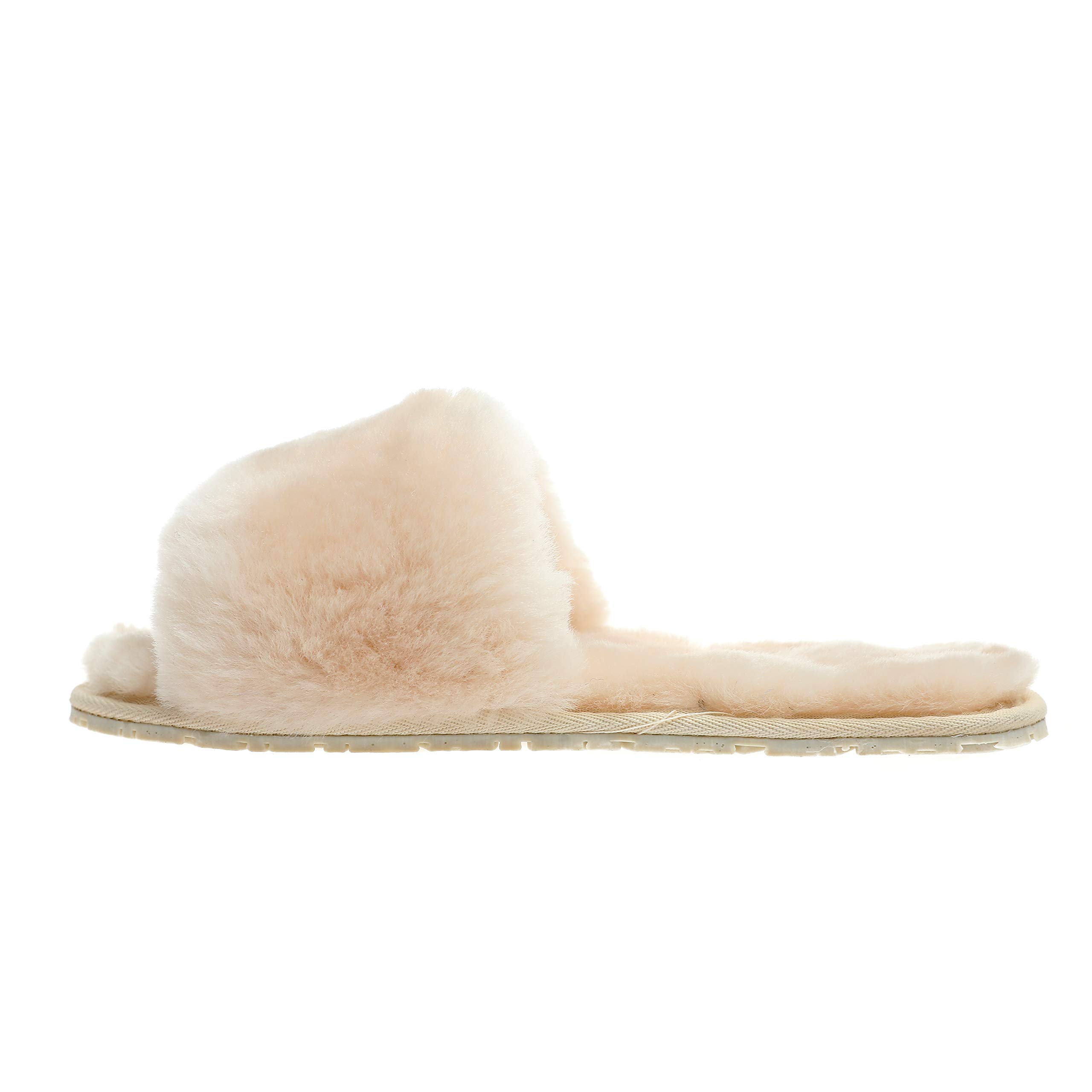 Women's Luxury Boiled Wool Slippers with Real Fur - Open Toe House Slippers by Dechic | Cozy Indoor & Outdoor Wear for Relaxation at Home