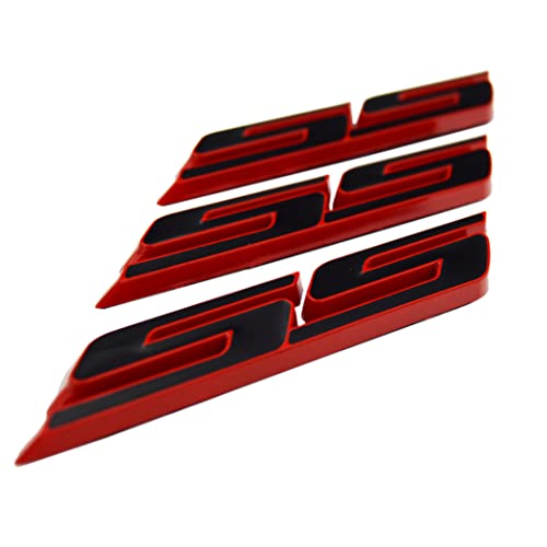 Black with red trim