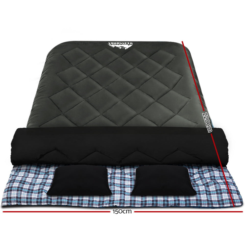 Weisshorn 5 Degree Sleeping Bag for Camping & Hiking - Lightweight, Waterproof & Comfortable Outdoor Gear - Perfect for Backpacking, Travel & Cold Weather Adventures