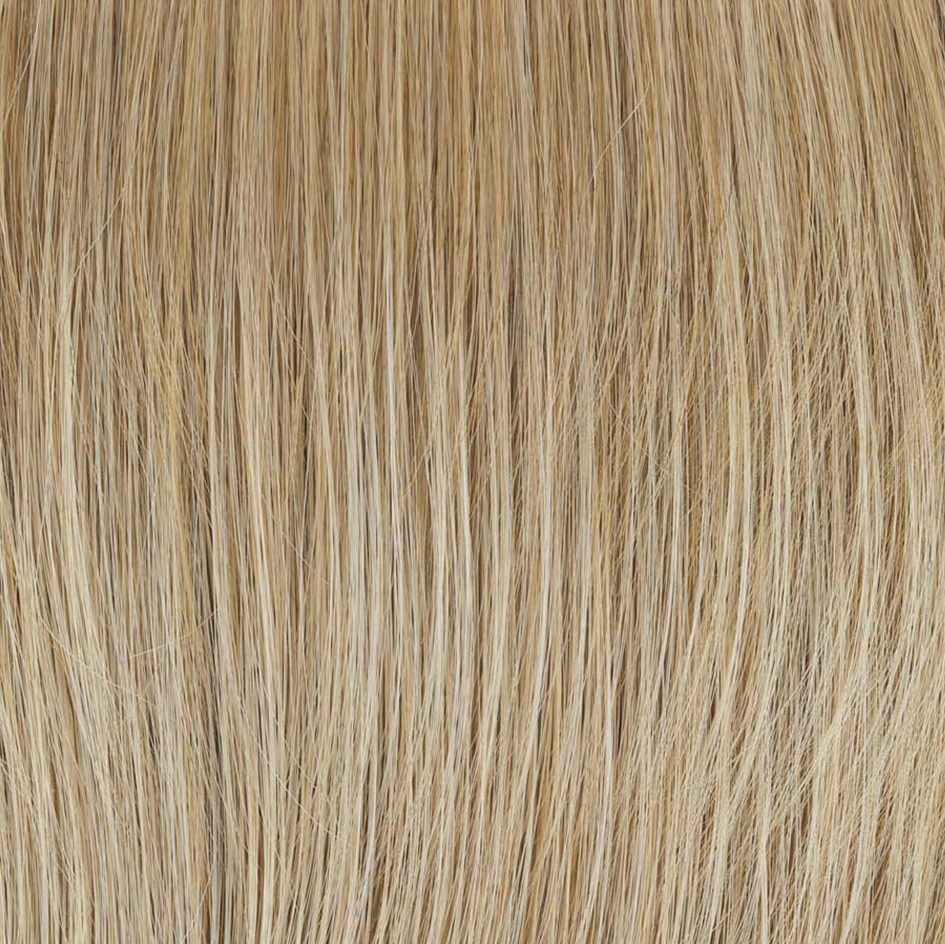 Current Events Long Textured Bob Wig by Hair U Wear - Average Size Cap, RL16/88 Pale Golden Honey Blonde Synthetic Hairpiece for Women | Perfect for Cosplay, Daily Wear & Special Occasions
