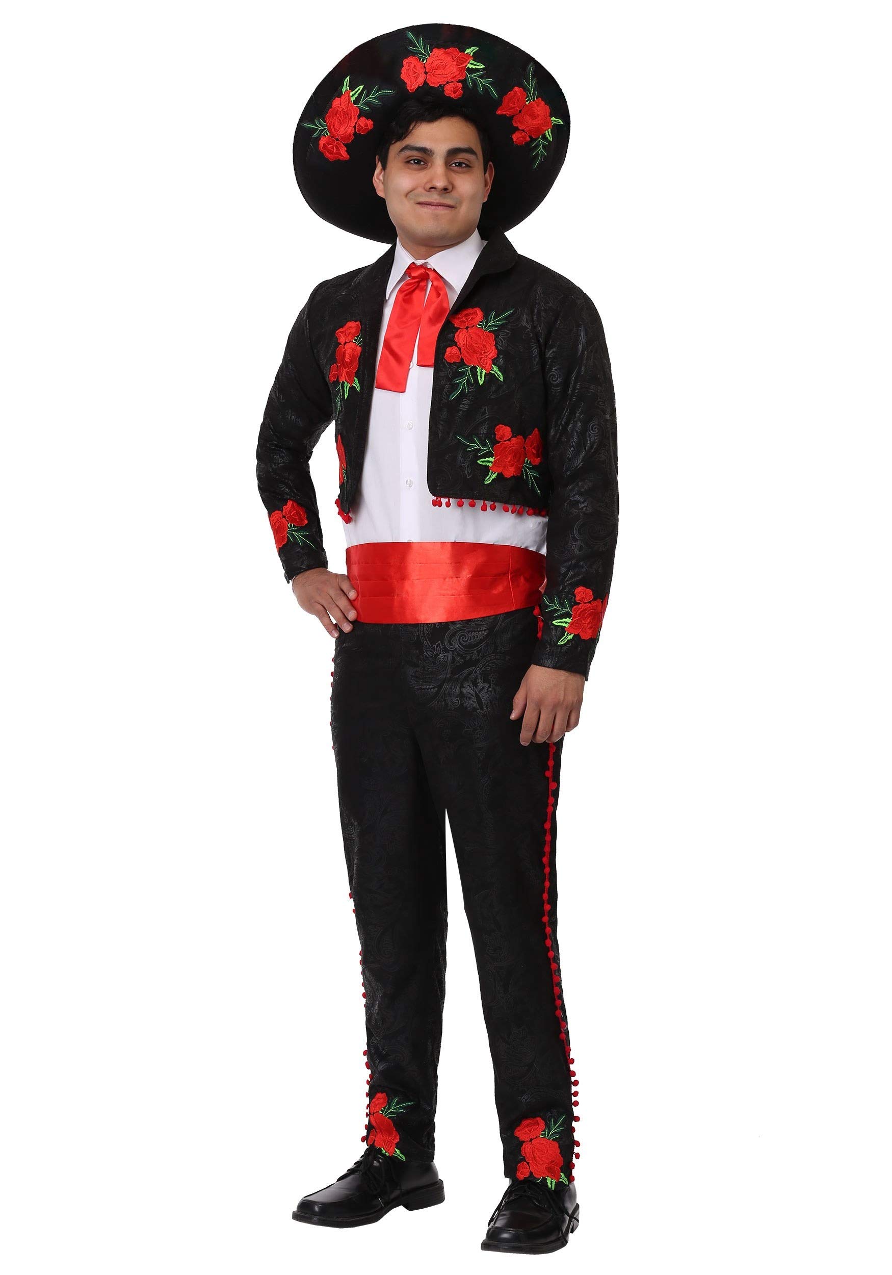 Men's Plus Size Mariachi Costume - Authentic Mexican Fiesta Outfit for Halloween, Theme Parties & Cultural Events