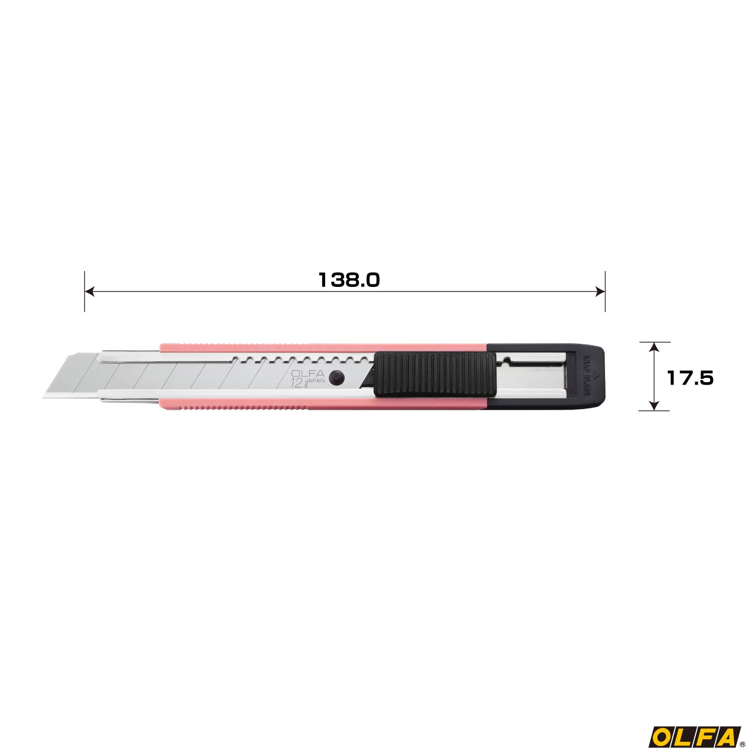 OLFA 203BSP All-Purpose Utility Knife - Medium Size, Thick Blade, Pink Handle | Perfect for Crafting, DIY Projects & Office Use