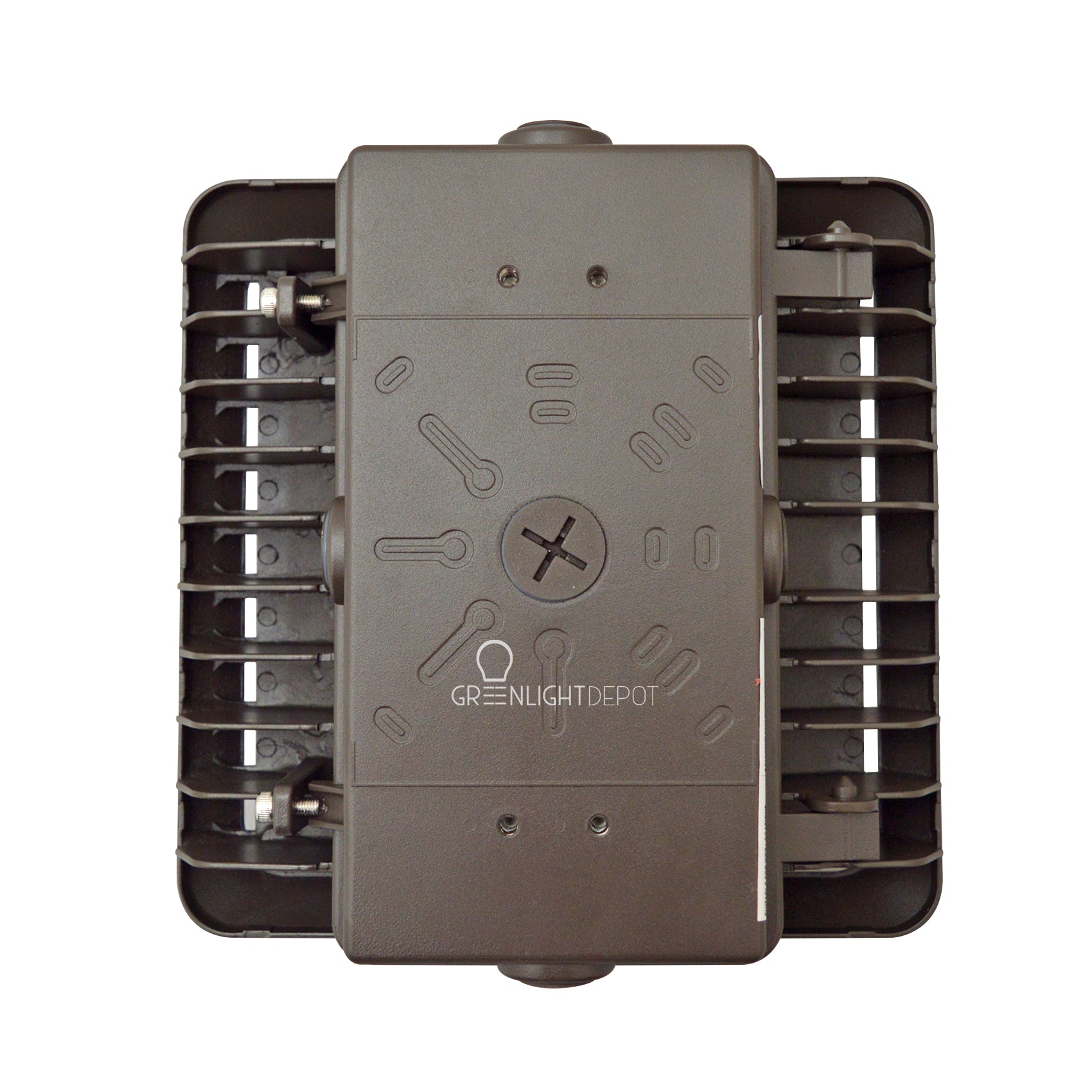 55W LED Canopy Light - Outdoor Parking Garage Lighting - CCT Tunable (3000K/4000K/5000K) - Brown - UL & DLC Certified - Perfect for Gas Stations, Warehouses & Commercial Buildings