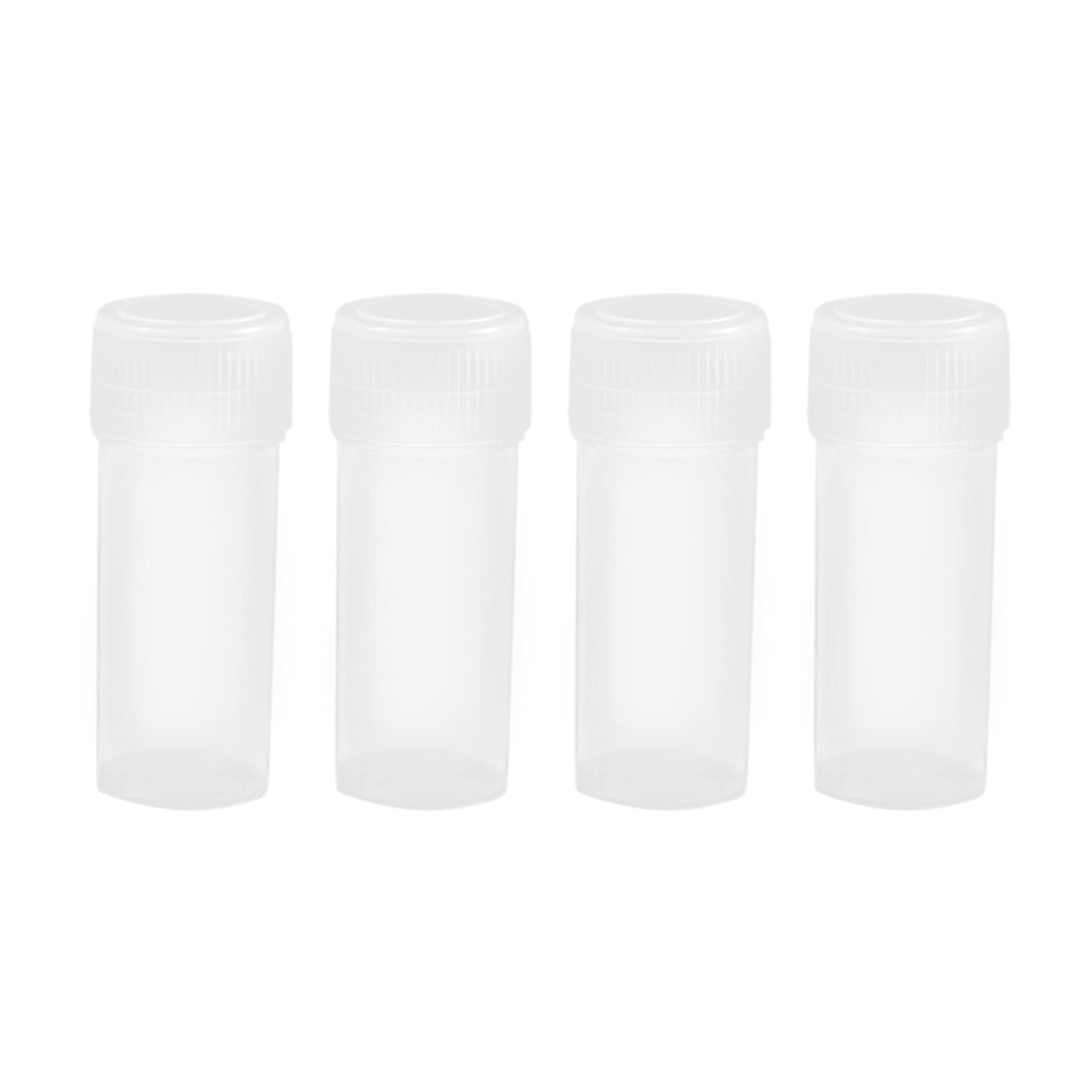 HAYLEY 200 Pcs 5Ml Clear Plastic Storage Vials - Portable Travel Containers for Essential Oils, Medications & Jewelry Organization | Perfect for DIY Crafts, Lab Samples & Small Item Storage