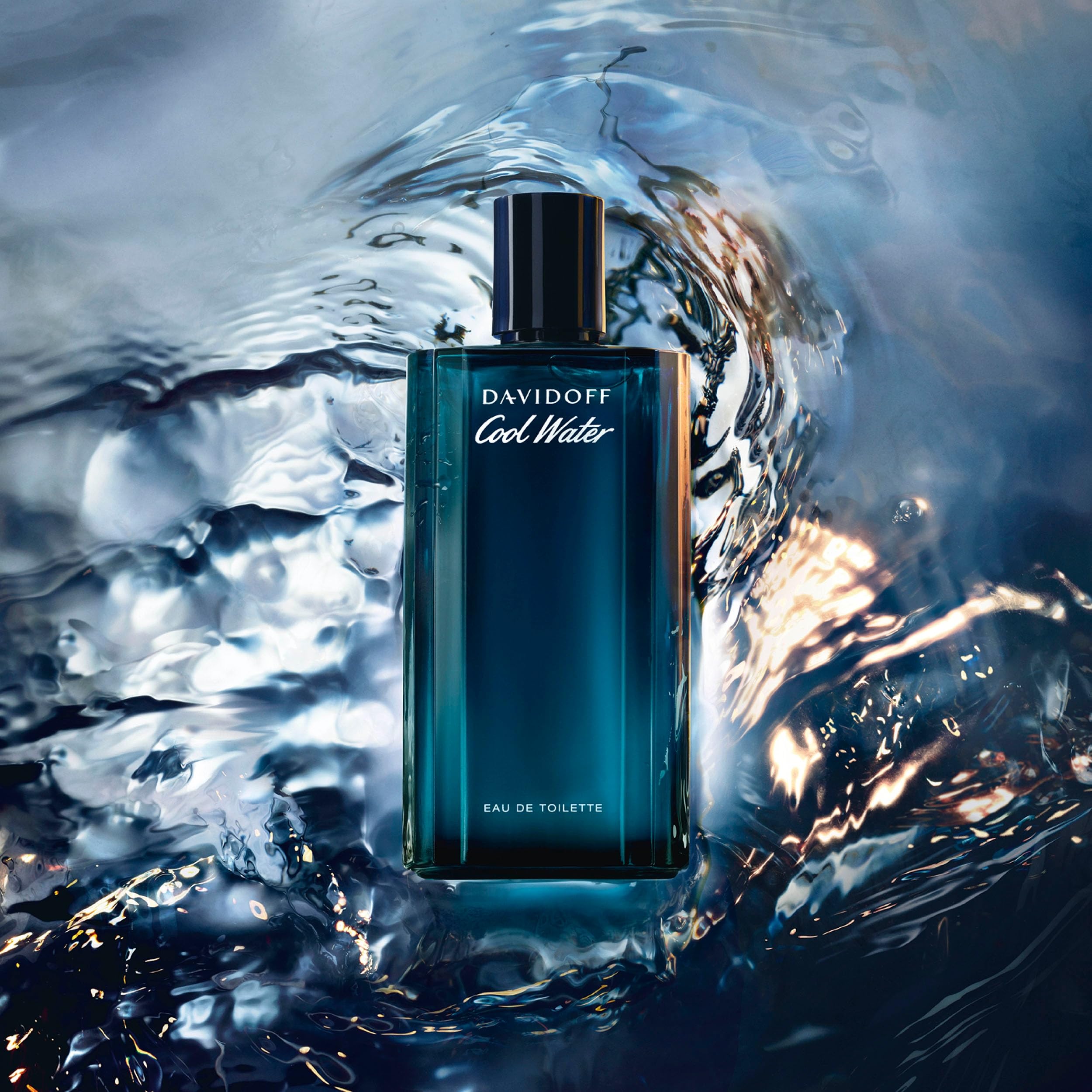 Davidoff Cool Water Men's Cologne - Fresh Aromatic Fragrance with Coriander, Mint, Lavender & Amber Notes - Long Lasting Eau de Toilette Spray - Perfect for Daily Wear, Office & Date Nights